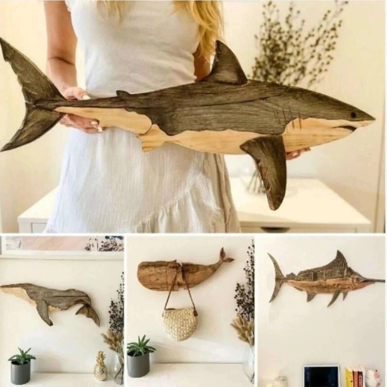 Wooden Fish Wall Hanging